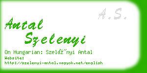 antal szelenyi business card